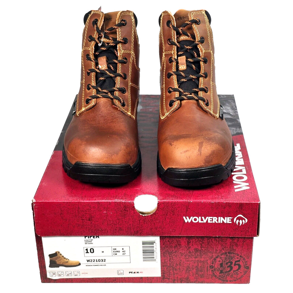 Wolverine PIPER Women's Sz 10 M  Waterproof Composite Toe 6" Work Boots W221032
